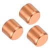 PATIKIL 3pcs 12.75mm Inner Diameter Copper Tube End Caps Copper