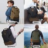 Kasqo Laptop Backpack 15.6 Inch Canvas Waterproof Anti Theft Business