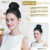 WKCT Messy Bun Hair Pieces for Women, Wavy Claw Clip