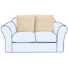 WEYOND Large Couch Back Cushion Covers Individual Sofa Back Covers,
