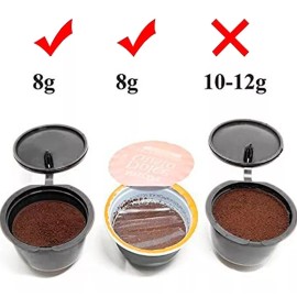 Veraly Cápsulas Negras Para Café Re-utilizables Filtros Recargables