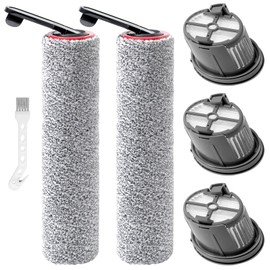 KiimSin Hauptbürste Zubehör set für Dreame H14, H14 Pro, H14 Dual Nass- und Trockensauger Ersatzteile, 2 Bürstenrolle + 3 HEPA Filter + 1 Reinigungsbürste