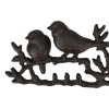 Ebros Gift Cast Iron Rustic Lovebirds Perching On Twig Branch