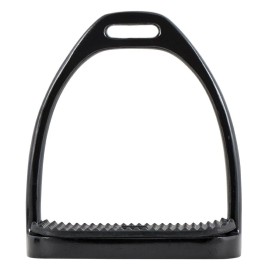 Schneiders Black Powder Coated Stirrup Irons | Color Gloss Black | Various Sizes - Size 4 1/2