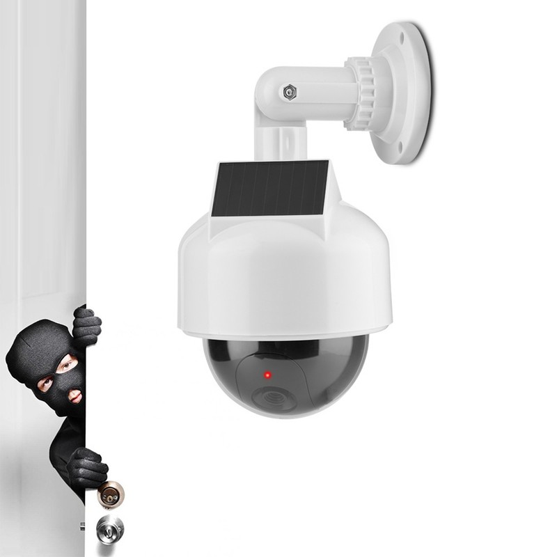 Dummy Camera Indoor & Outdoor Realistic Dome Shape Solar Security