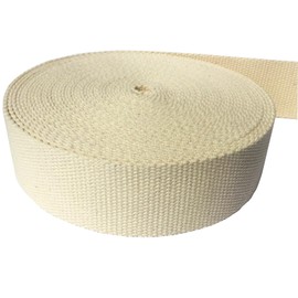 11 Yard Natural Heavy Cotton Webbing Cotton Strap 3/4 Inch for Bags Making Sewing DIY Crafts Outdoor Supplies (3/4 Inch)