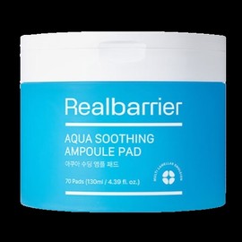 Real Barrier Aqua Soothing Ampoule Pads 70 sheets, blemish pad, soothing moisture, hypoallergenic, acne wiping, pore toner / 리얼베리어 아쿠아 수딩 앰플 패드 70매 기미패드 진정수분 저자극 여드름 닦토 모공토너