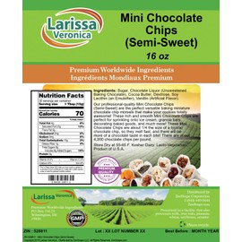 Mini Chocolate Chips (Semi-Sweet) (16 oz, ZIN: 528811) - 3 Pack