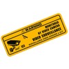 Lifepower WARNING Sticker, Security Camera Installation Warning Sticker, Reflective, Waterproof,