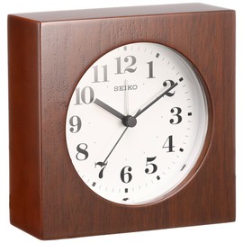 Seiko clock wall clock 置ki時計 Unisex Analog Alarm Wood Frame