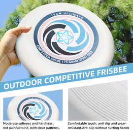 175g Outdoor-Wettkampf-Frisbee, Ultimate Frisbee, drehbares Profi-Frisbee, Bio-Ultimate-Frisbee für Outdoor-Funsport, geeignet für Gelegenheitsspieler und Profis (Aufbewahrungstasche) [Abschnitt b]
