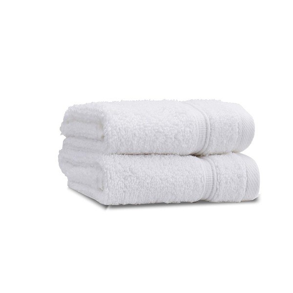 Catherine Lansfield Zero Twist Soft & Absorbent Cotton Face Cloth Pair White