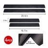 LANZMYAN Car Door Sill Protector,4D Carbon Fiber Anti-Scratch Cover Strips,Universal