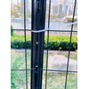 3 Feet Metal Fence Post Black, Pack of 15, for