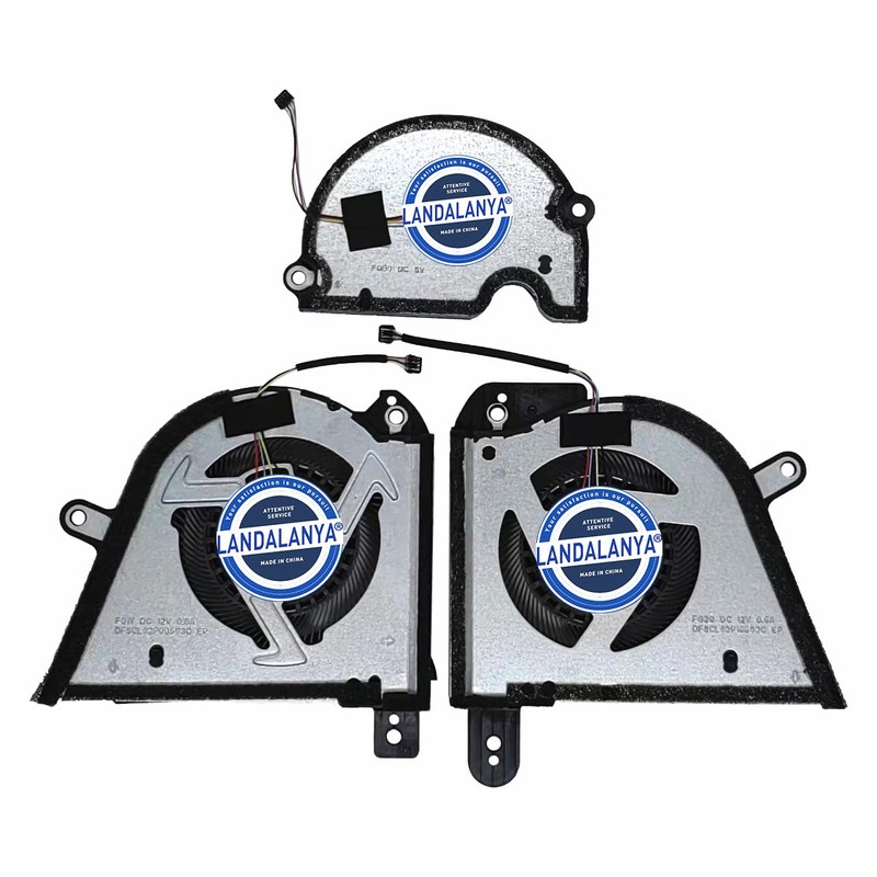 LANDALANYA Replacement New CPU GPU and Small Fan for ASUS