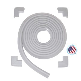 Kidkusion Table Cushion, 16 Feet Edge + 4 Corners, Off White