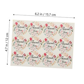 Operitacx Pack of 50 Stickers Small Padded Envelopes Thank You Cards Packaging Sign Thank You Bag Labels Dot Greeting Letter Supply Business Supplies Letter Accessories Gift Supply