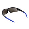 PASTL ANSI Z87.1+ Protective Safety Sunglasses Mirrored Lens Light Wrap