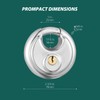 Guliffen Keyed Alike Discus Padlocks,Stainless Steel Disc Padlock with Same