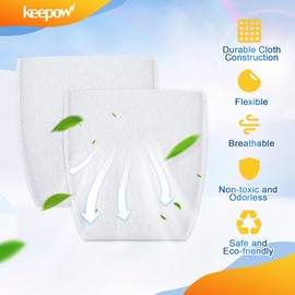 KEEPOW Vacuum Filters Compatible with Makita T-03193 Replacement Vacuum Filter Cloth for XLC02 LC01 BCL180 443060-3 Vacuums, 20 Pack