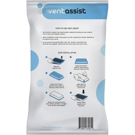 Vent Assist Premium Air Vent Filters for Home - 4" x 12" MERV 8 Electrostatic Floor Vent Filters That Trap Dust, Dirt, Smoke, Pollen, Hair - 90 Day Filtration (12 Pack)