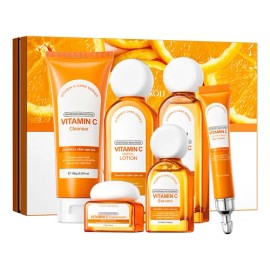 Kit Facial Blanqueador x6 con Vitamina C – Cuidado Iluminador para Todo Tipo de Piel