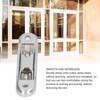 FLEXMAN 4Pcs Wheel Roller Pulley with Slot, Stainless Steel Sliding