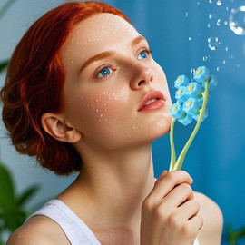 Flower Massage Roller | Y-Shaped Double Clips Massager | 3D Flower Roller, Manual Portable Relaxation Equipment for Skin Tightening