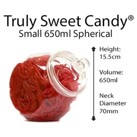 Truly Sweet Candy 10 Plastic Sweet Jars, 5 styles, 2 tongs, 50 bags Buffet (Purple)