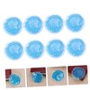 minkissy 8pcs Bag Compress Pads Physiotherapy Pad Pad Pvc Blue