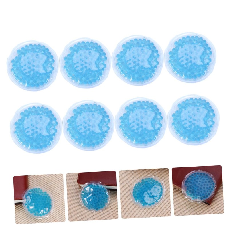 minkissy 8pcs Bag Compress Pads Physiotherapy Pad Pad Pvc Blue