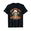 Spooky School Spirit Skeleton Cats Pumpkins for Kids Teacher T-Shirt