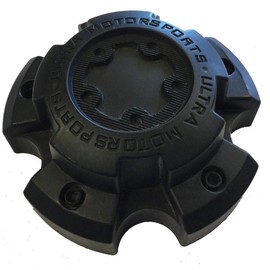 Ultra 5 Lug Matte Black Wheel Center Cap (Qty 1) p/n # 89-9855 with Bolts