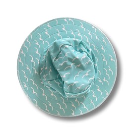 Swimlids Funky - Sombreros tipo cubeta para hombres, mujeres, niños y bebés, protección solar UPF 50+, nailon y elastano, Gaviota, Large