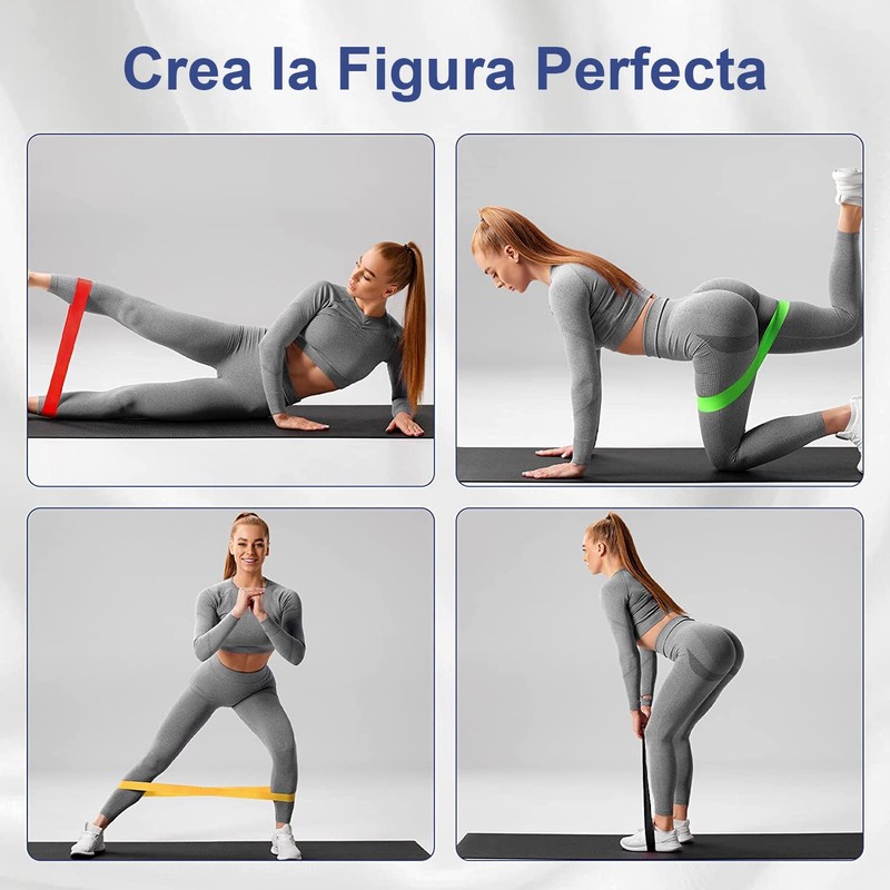 Banda De Resistencia 5PCS, EASYTAO Ligas de Resistencia Ejercicio Yoga