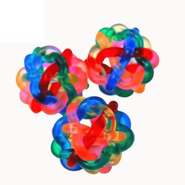 Bonka Bird Toys 2014 Pk3 1-Inch Wibbly Balls Bird Parrot Foot Talon Toy cat Dog Kid Party Favor Bouncing Craft Game Party Favors Supplies Little Packs pet Supply Best Children Birthday cage