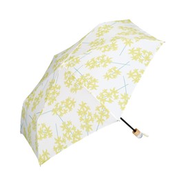 [2024] Wpc. 7803-014-002 Folding Umbrella, Hyacinth Mini Off Rain Umbrella, Ribs, 19.7 inches (50 cm), Rain or Shine, Women's, Women's, Flowers, Clear, Handle, Transparent, Elegant, Stylish, Cute,