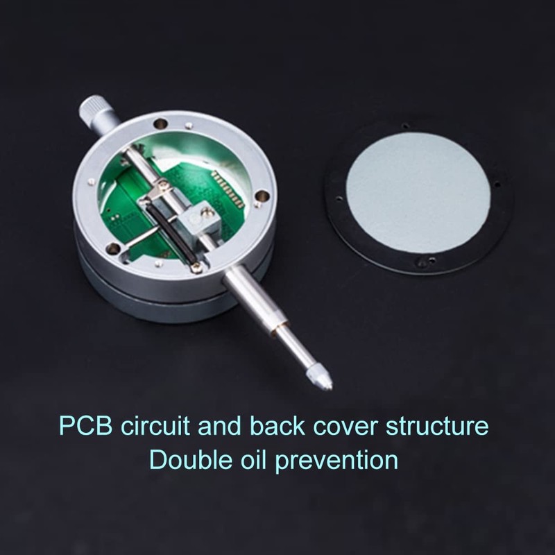 Oudtinx Digital Dial Indicator Digimatic Indicator 0.001mm/0.00005inch 0-12.7mm Test Range,