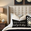 HERHOME Black and White Christian Throw Pillow Covers 12x20 Inch