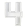 Ivy Lane Design Ceramic Dish Tray, Number 4, White