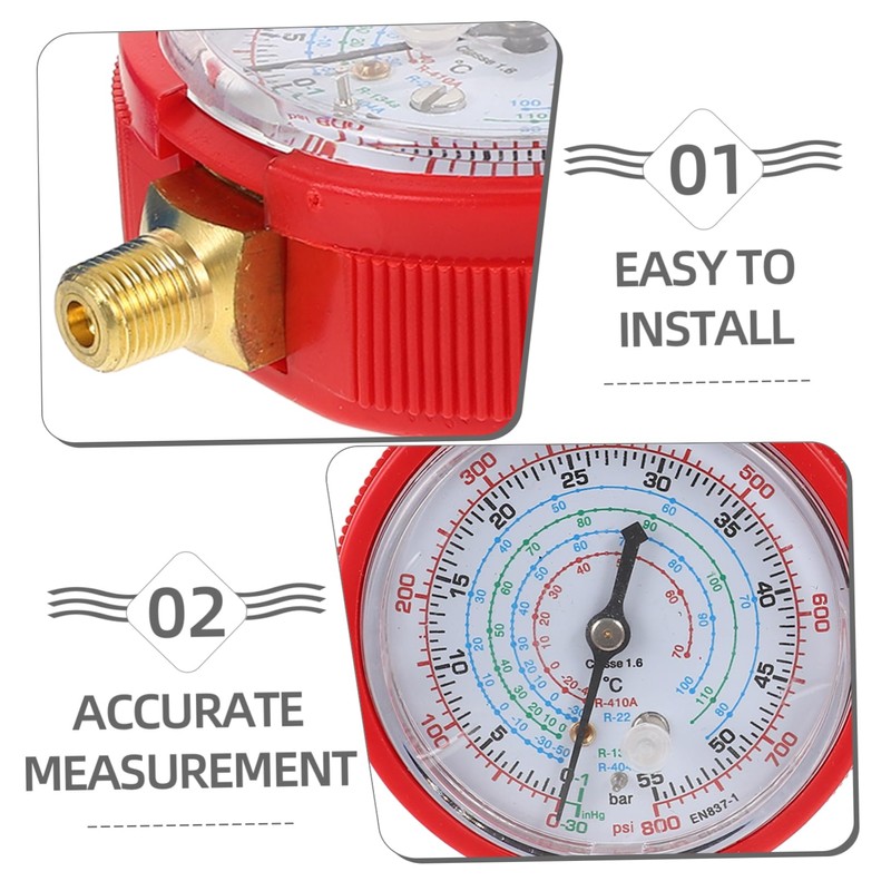CHILDWEET Air Conditioner Pressure Gauge Charge Gauge High Low Pressure