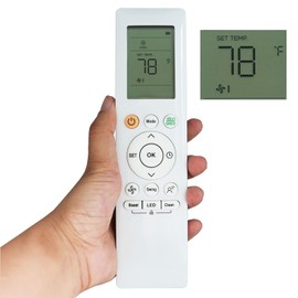Replacement AC Remote Control RG10A / RH10B Compatible for Midea A/C Air Conditioners MAW08V1QWT, MAW10V1QWT, MAW12V1QWT (Fahrenheit Display)-Setting Method is on The Second Picture on The Listing