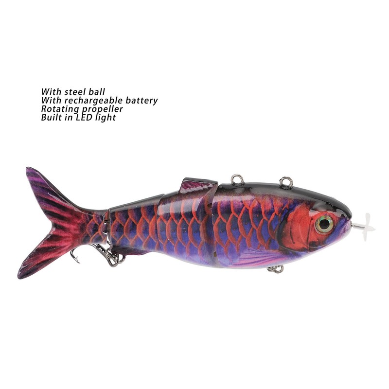 Robotic Swimming Fishing Bait Multi Jointed USB Rechargeable Electric Fishing