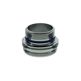 Neoperl 13 0410 5 Cache Adapter, Lead Free Brass Construction for Tom Thumb Size Cache, Male M16.5 x 1 Top Threads, Male 55/64"-27 Bottom Threads, Plastic