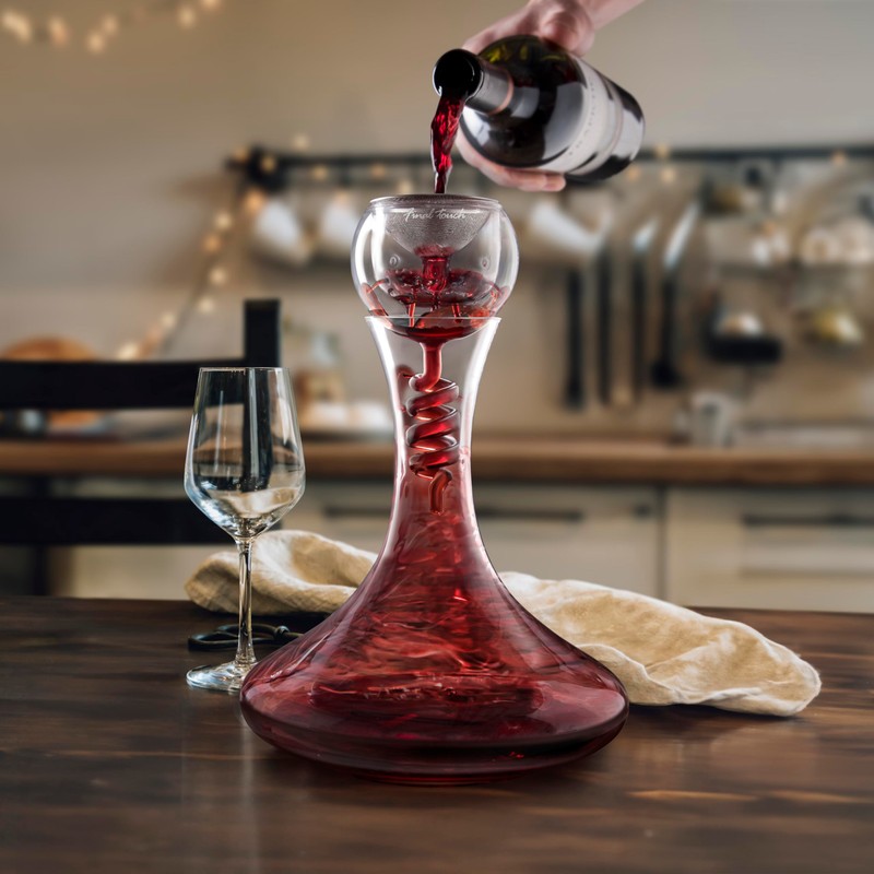 Final Touch Twister Glass Aerator & Decanter Set - 3