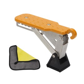 KVMORZE Car Door Step Set, Stand Pedal for Door Latch with Towel, 7 Gear Adjustable Car Step Hook and Foldable Foot Pedal Supports Both Feet, Roof Rack Accessories for Most Cars, SUVs, and Trucks