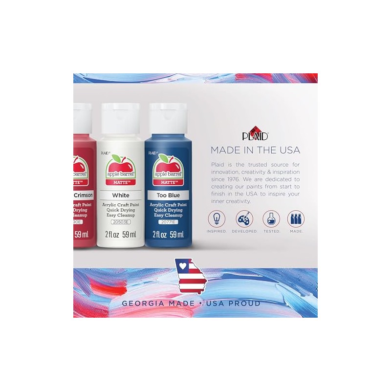 Apple Barrel, Acrylic Paint Set, 16 pc - 2 oz