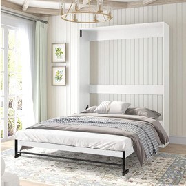 Murphy Bed Hardware Kit with Two-Stage Luxury Gas Spring - Effortless to Pull Down & Fold Back, Good Design Combining Scattered Parts for Heavy Duty Bed Frame,Hidden Murphy Beds Kit Full Horizontal