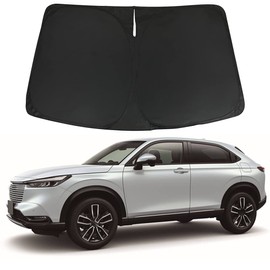 D-Lumina HRV Windshield Sunshade Compatible with 2023 2024 Honda HR-V (LX Sport EX EX-L) - Foldable Front Window Sun Shade Shield Protector