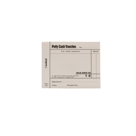 Exacompta - Ref 103-WHTZ - Guildhall - Petty Cash Vouchers, 101 x 127mm, 70gsm Paper, 100 Sheets per Pad, Pre-Printed Headings for Accurate Recording - White, Pack of 5